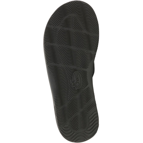 Chaco Men's Classic Flip Sandals in Solid Black sole