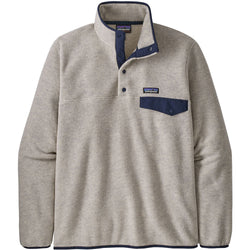 Patagonia Men's Lightweight Synchilla Snap-T Pullover Top in Outmeal Heather front