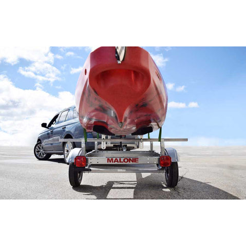 Malone EcoLight 1-Boat Kayak Trailer Package with kayak back
