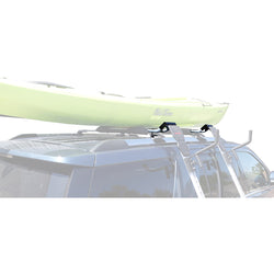 Malone Telos XL Multi-Rack Adapter with kayak loaded top view