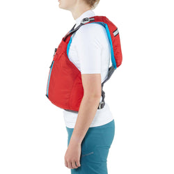 NRS Women's Zoya Kayak Lifejacket (PFD) (Closeout) in Red lifestyle