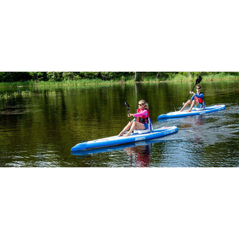 Sea Eagle NeedleNose 126 Inflatable SUP Board Electric Pump Package lifestyle