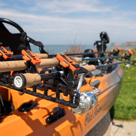 YakAttack SideStage Pro Rod Holder Rack lifestyle