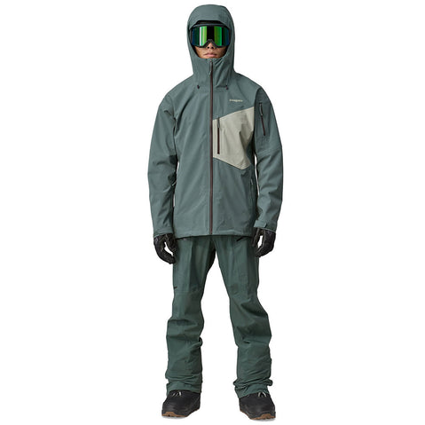 Patagonia Men's Snowdrifter Jacket Noveau Green full length view