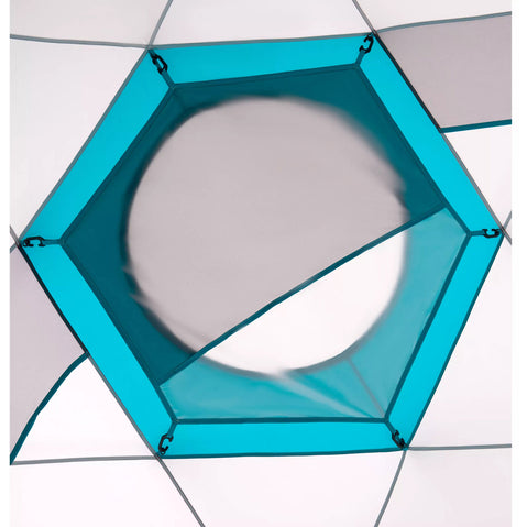 Mountain Hardwear Space Station Dome Basecamp Tent in Alpine Red inside