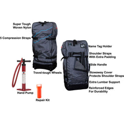 Hala Hoss Tour EX Inflatable Stand-Up Paddle Board (SUP)  backpack