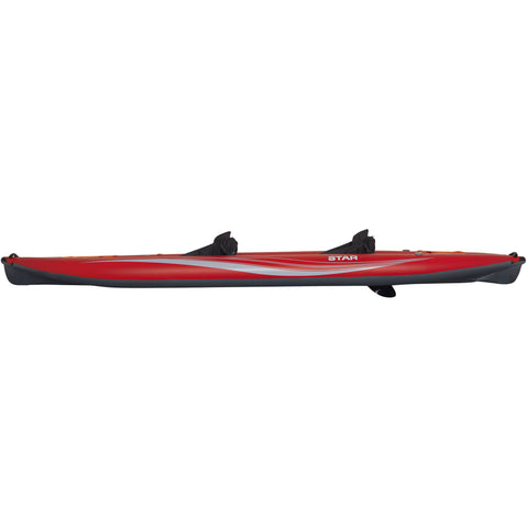 Star Paragon Tandem Inflatable Kayak in Red side