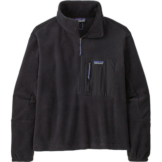 Patagonia Women's Microdini 1/2 Zip Pullover in Black front