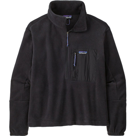 Patagonia Women's Microdini 1/2 Zip Pullover in Black front