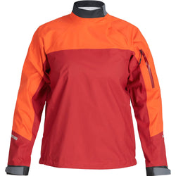 NRS Women's Endurance Paddling Jacket in Poppy/Vino front