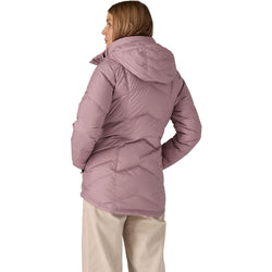 Patagonia Women's Down With It Jacket in Stormy Mauve model back