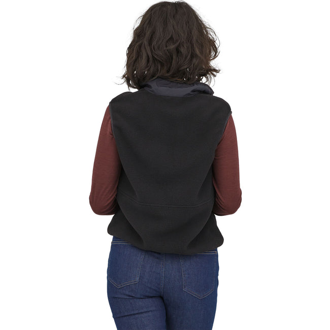 Patagonia Women's Synchilla Vest in Black model view back