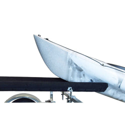 Malone Large Bunk Kit Kayak Carrier with kayak loaded side