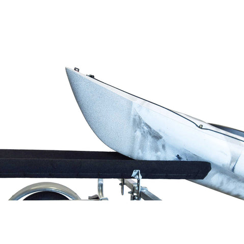 Malone Large Bunk Kit Kayak Carrier with kayak loaded side
