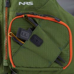 NRS Zander Fishing Lifejacket (PFD) in Charcoal detail