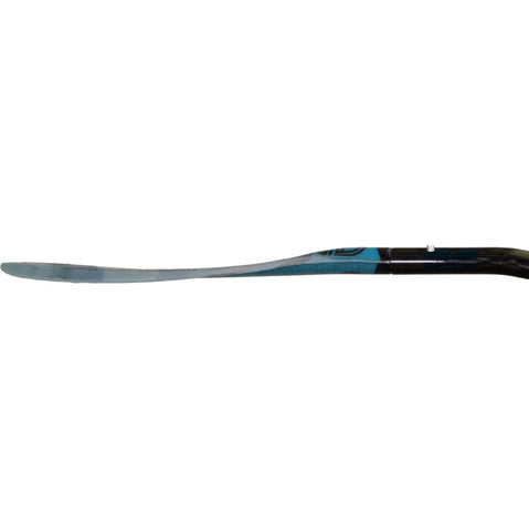 Aqua-Bound Aerial Minor Fiberglass Versa-Lok Bent Shaft 4-Piece Kayak Paddle in Blue blade profile