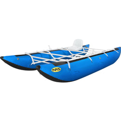 NRS River Cat 16' Cataraft in Blue left ghost
