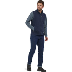 Patagonia Men's Better Sweater Vest in New Navy model view angle