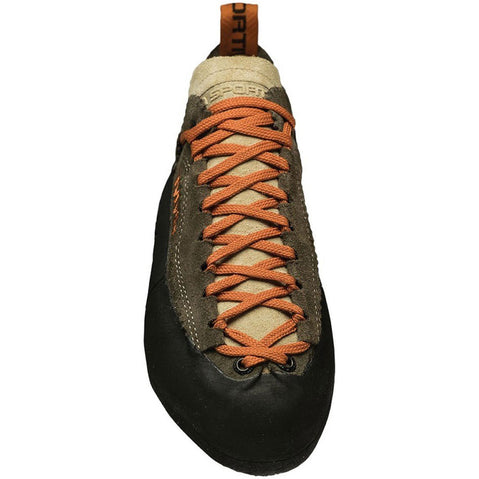 La Sportiva Men's Mythos Eco Rock Climbing Shoes in Taupe top