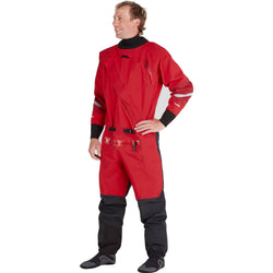 NRS Men's Foray Dry Suit in Red model front