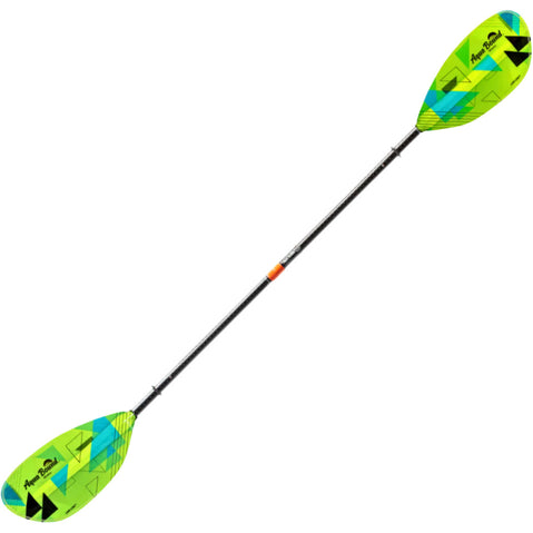 Aqua Bound Whiskey Fiberglass Straight Shaft Posi-Lok 4-Piece Kayak Paddle in Geo Punch full