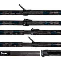 Aqua-Bound Aerial Major Carbon Versa-Lok Straight Shaft 4-Piece Kayak Paddle shaft graphic
