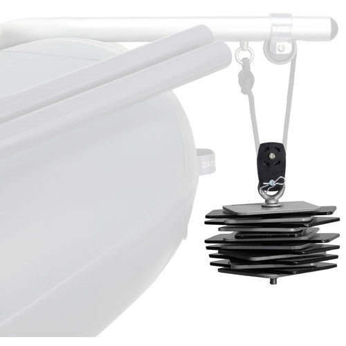 NRS Slipstream 129 Fishing Raft Rower's Package Boat AnchorGhosted