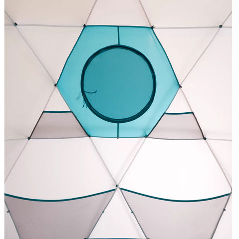 Mountain Hardwear Stronghold Dome Basecamp Tent in Alpine Red window closed