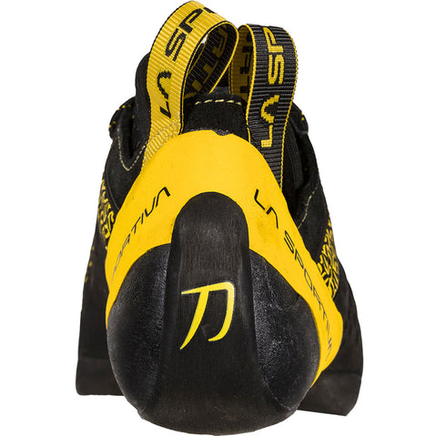 La Sportiva Men's Katana Lace Rock Climbing Shoes in Yellow/Black back