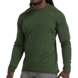 NRS Men's Lightweight Long Sleeve Shirt in Forest model front crop