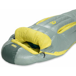 Nemo Women's Riff 30-Degree Down Sleeping Bag in Dorado/Lichen angle