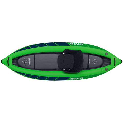 Star Raven I Inflatable Kayak in Lime top