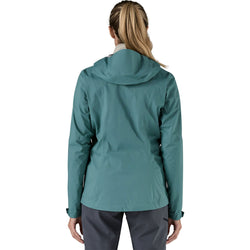 Patagonia Women's Granite Crest Rain Jacket in Wetland Blue model back