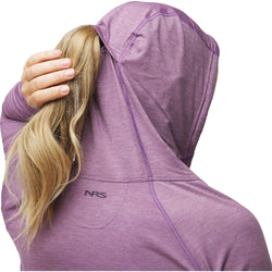 NRS Women's Silkweight Hoodie Dress ponytail hole