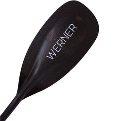 Werner Stealth Carbon Bent Shaft Whitewater Kayak Paddle Blade With Logo
