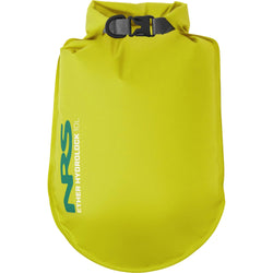 NRS Ether Hydrolock Dry Bag Citrus Yellow 10 Liter Front With Logo