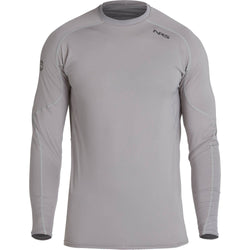 NRS Men's Rashguard Long Sleeve Shirt in Titanium front