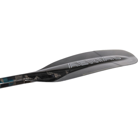 Aqua-Bound Aerial Minor Carbon Versa-Lok Bent Shaft 2-Piece Kayak Paddle blade angle