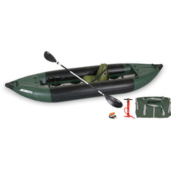 Sea Eagle Fishing Explorer 350FX Inflatable Kayak Deluxe Solo Package set