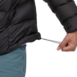 Patagonia Men's Fitz Roy Down Hoody waist closure pull
