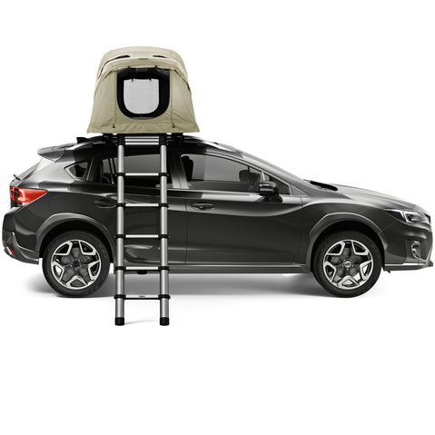 Thule Approach Roof Top Tent in Pelican Gray door open