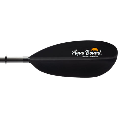 Aqua Bound Manta Ray Carbon Versa-Lok 2-Piece Kayak Paddle right face blade