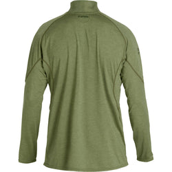 NRS Men's Silkweight Baja Sun Shirt in Olive back