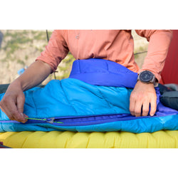Therm-a-Rest Space Cowboy 45 Degree Synthetic Sleeping Bag lifestyle
