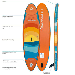 Spinera Inflatables VENTURE SUNSET 10.6 Inflatable Stand-Up Paddle Board (SUP) top