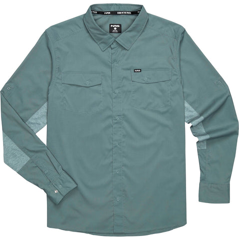 NRS Men's Guide Long-Sleeve Shirt in slate