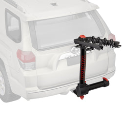 Yakima FullSwing 4 Bike Hitch installed on a car angle