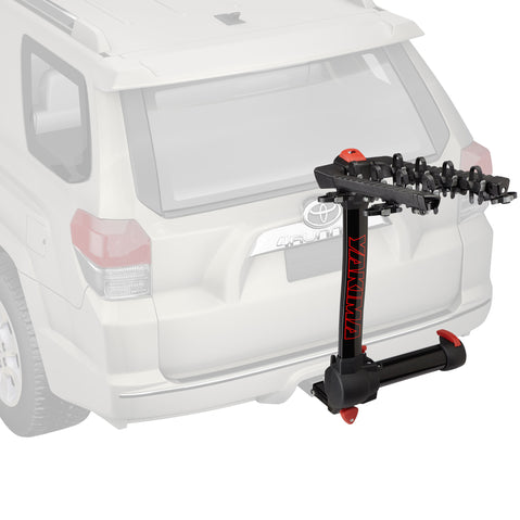 Yakima FullSwing 4 Bike Hitch installed on a car angle