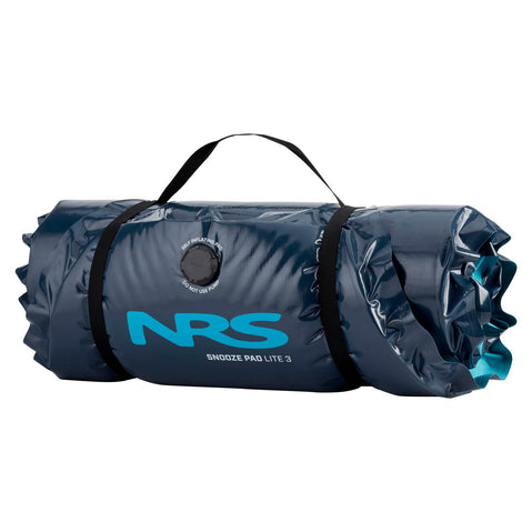 NRS Snooze Lite Sleeping Pad navy rolled 4 inch angle