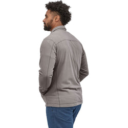 Patagonia Men's Micro D Jacket in Feather Grey model side
